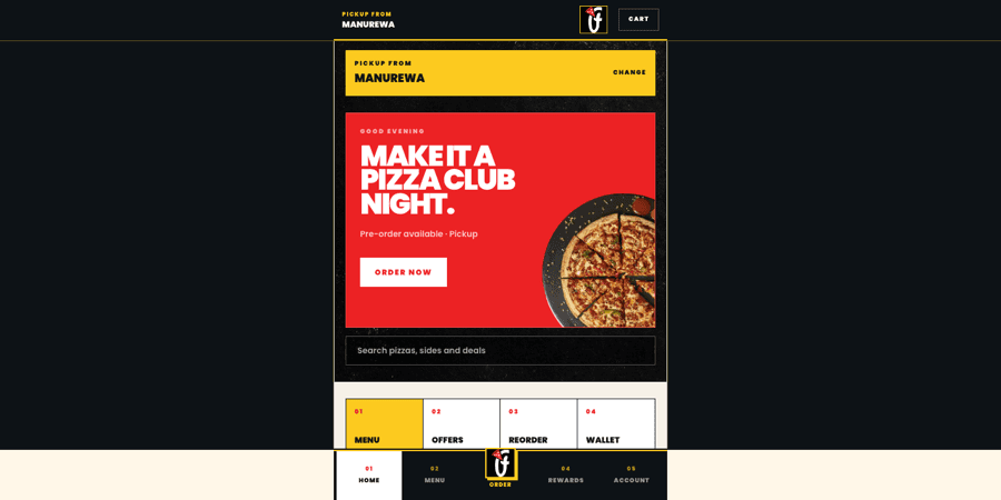 Pizza Club App preview